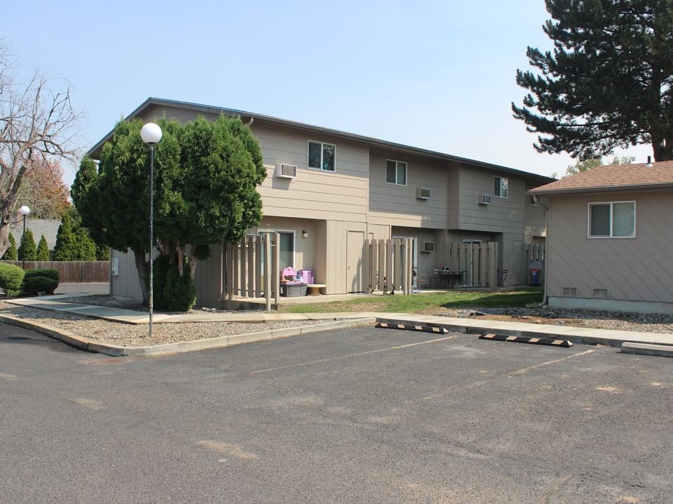 Two-story apartment building at Western Village